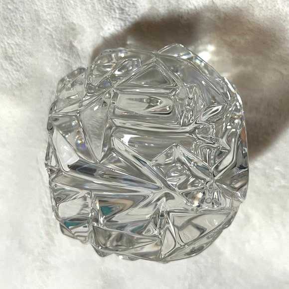 Tiffany & Co Crystal Rock Cut Votive Holder Vintage – NIB - Opened for Pix - Picture 12 of 14